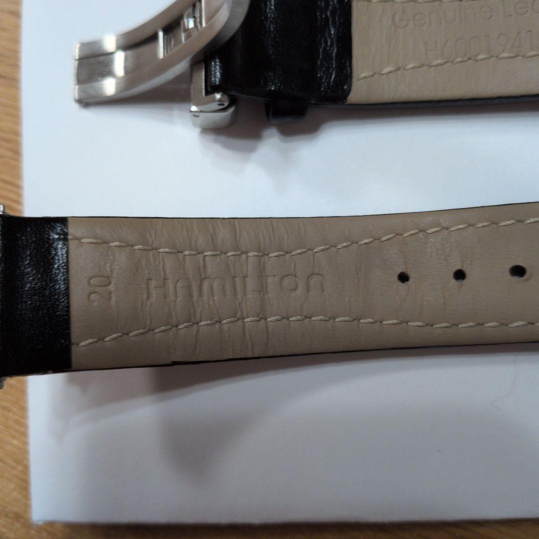 20mm ハミルトン純正カーフベルト黒