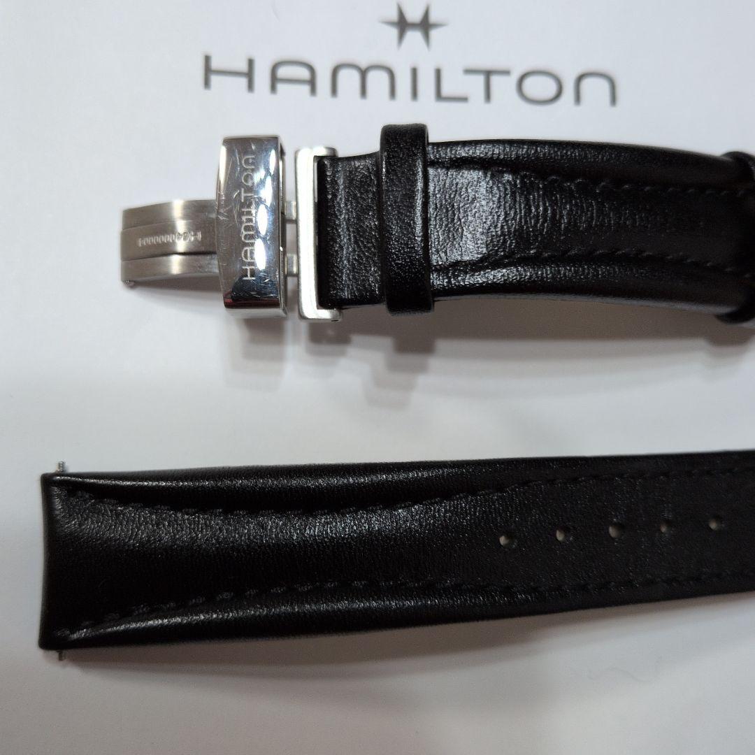 20mm ハミルトン純正カーフベルト黒