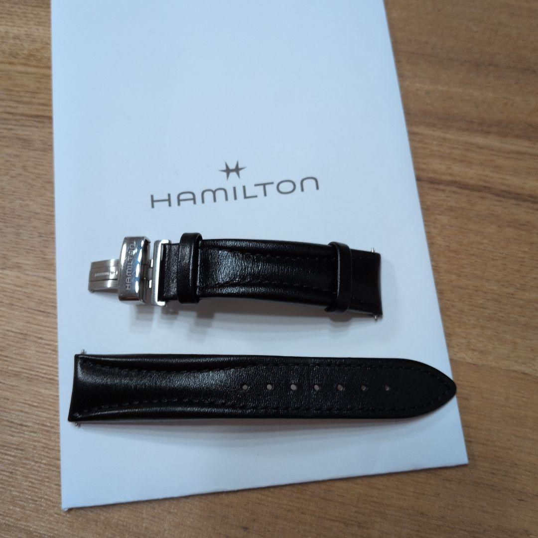 20mm ハミルトン純正カーフベルト黒