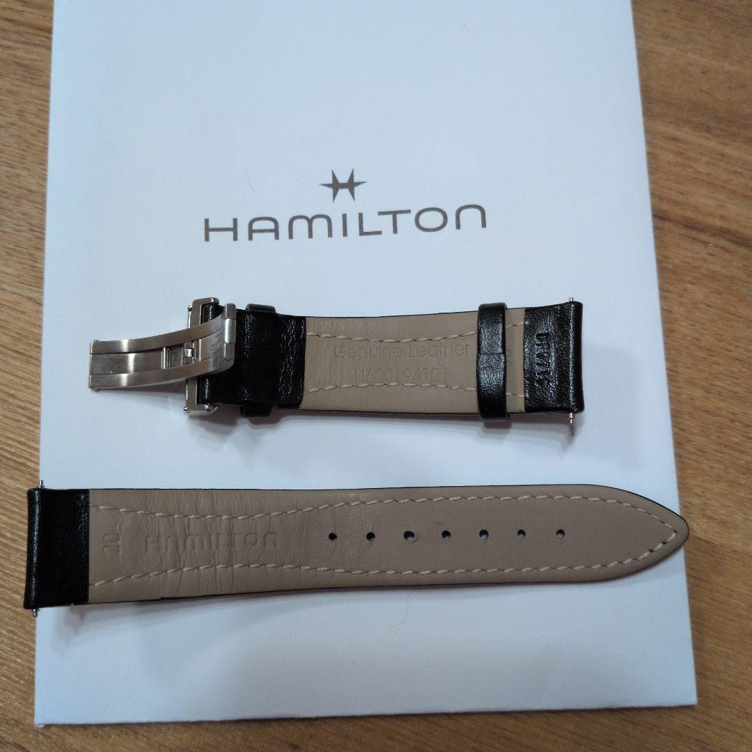 20mm ハミルトン純正カーフベルト黒