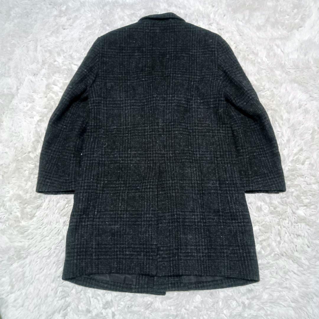 良品☆ ROSSO×ハリスツイード　チェスターコート　ロング　M　グレンチェック