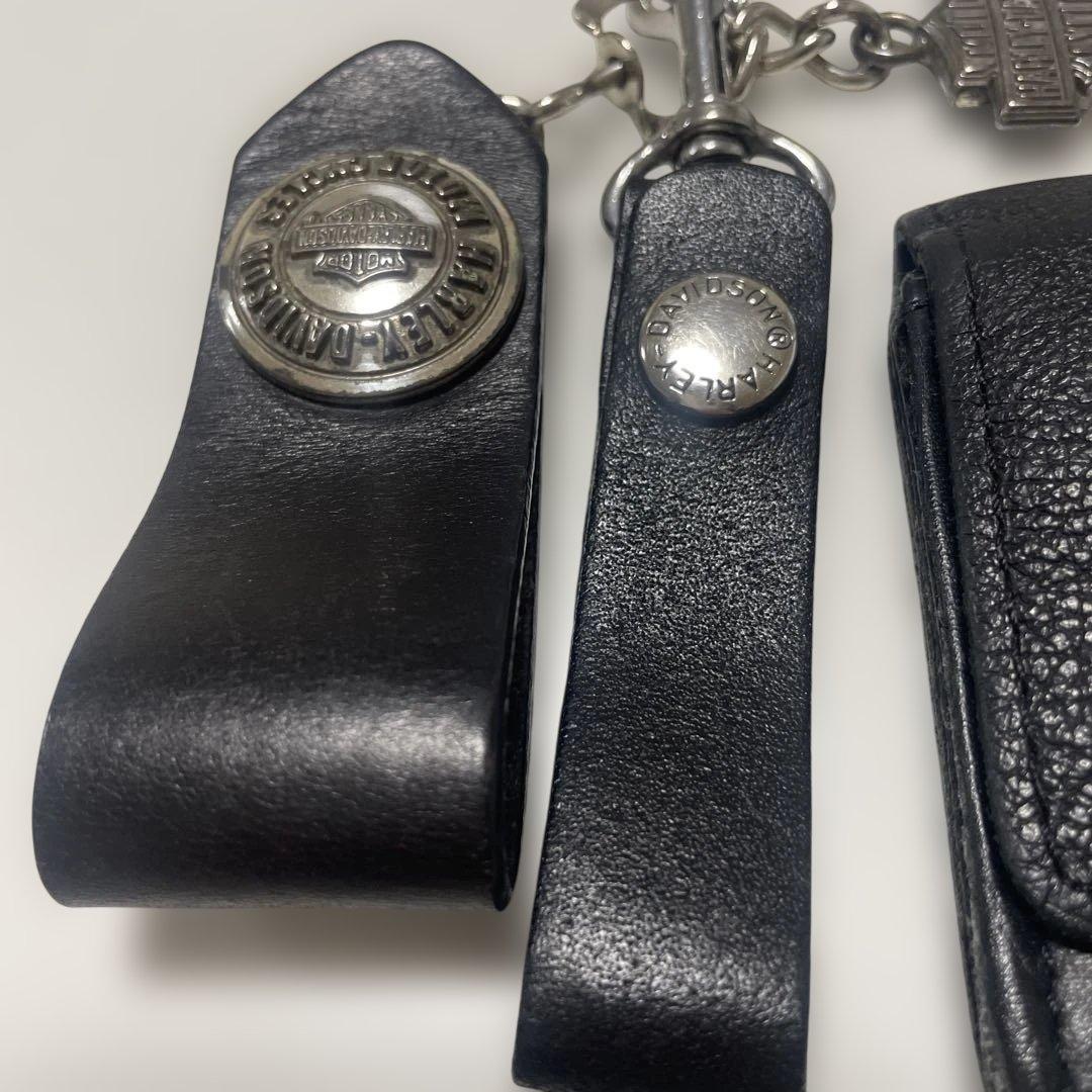 Harley-Davidson レザー ウォレットチェーン　刺繍
