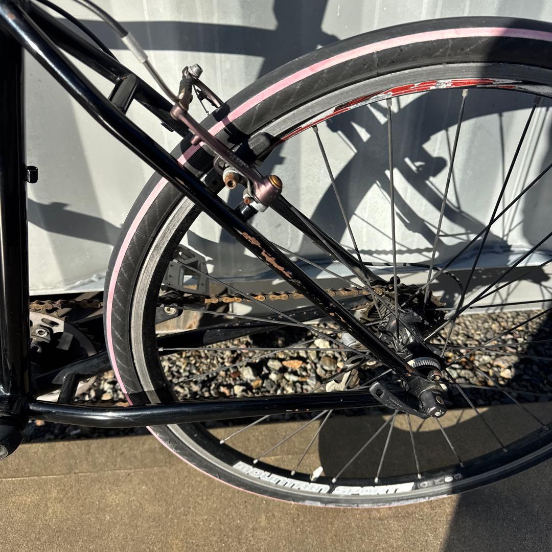 チューブ交換済 クロモリフレーム カーボンフォーク シクロクロスバイク 現状渡し