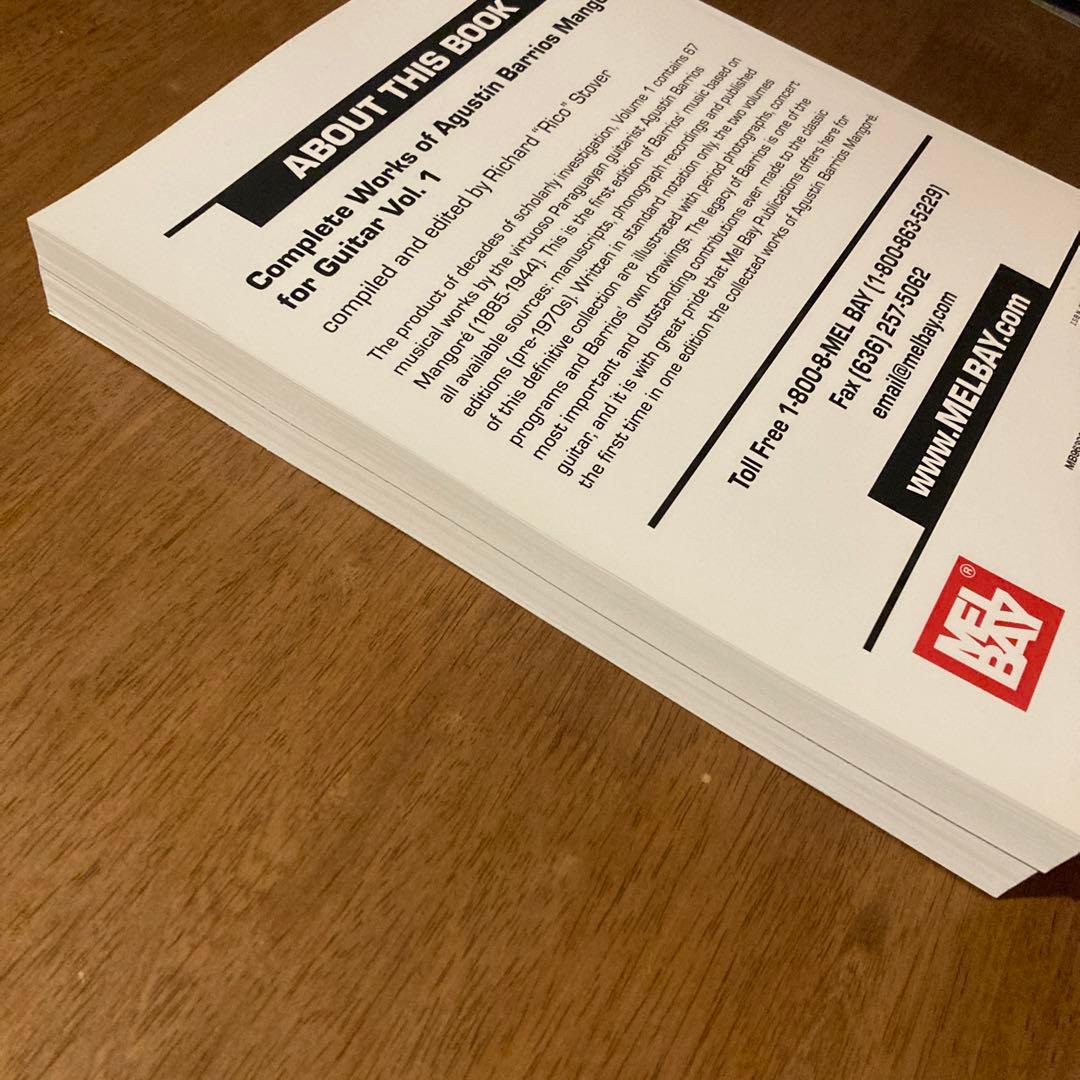 アグスティン・バリオス Agustin Barrios ギター曲全集　2冊セット