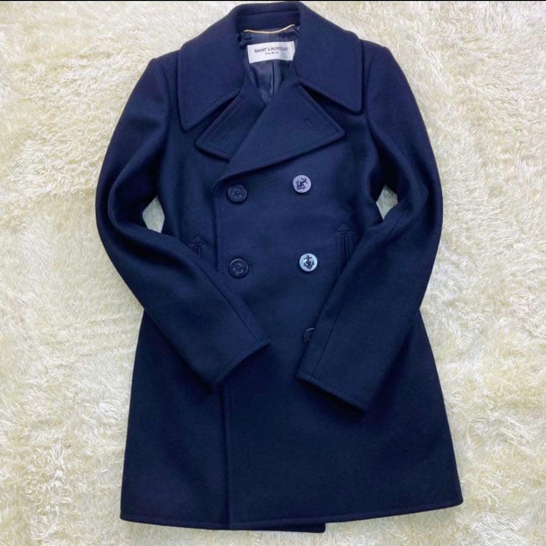 美品！　エディ期　サンローラン 2015年製 ピーコート ブラック 36サイズ