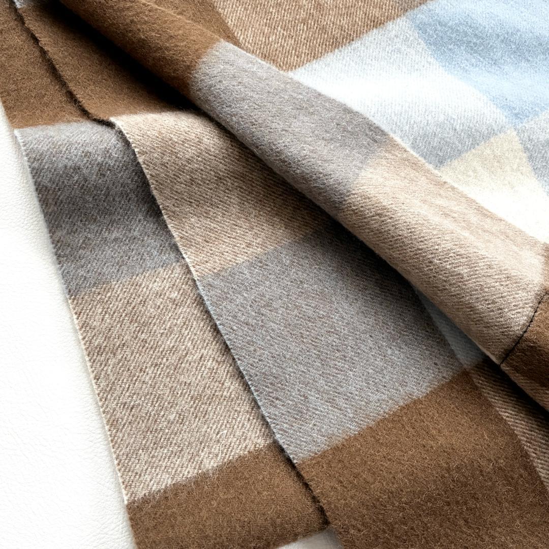 美品 TWEED MILL Lambswool Stole 大判 ストール