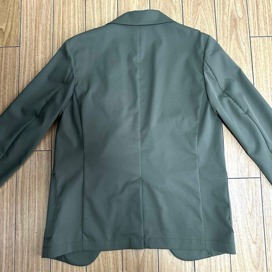 【WWS】スーツ上S下M：BIZジャケットアンクルパンツセットアップ【オリーブ】