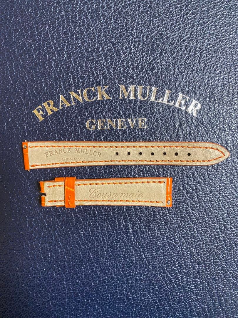 14mm フランクミュラー 純正 オレンジ ストラップ レッドブラウン ベルト