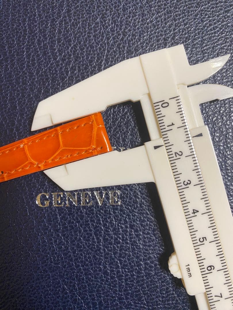 14mm フランクミュラー 純正 オレンジ ストラップ レッドブラウン ベルト