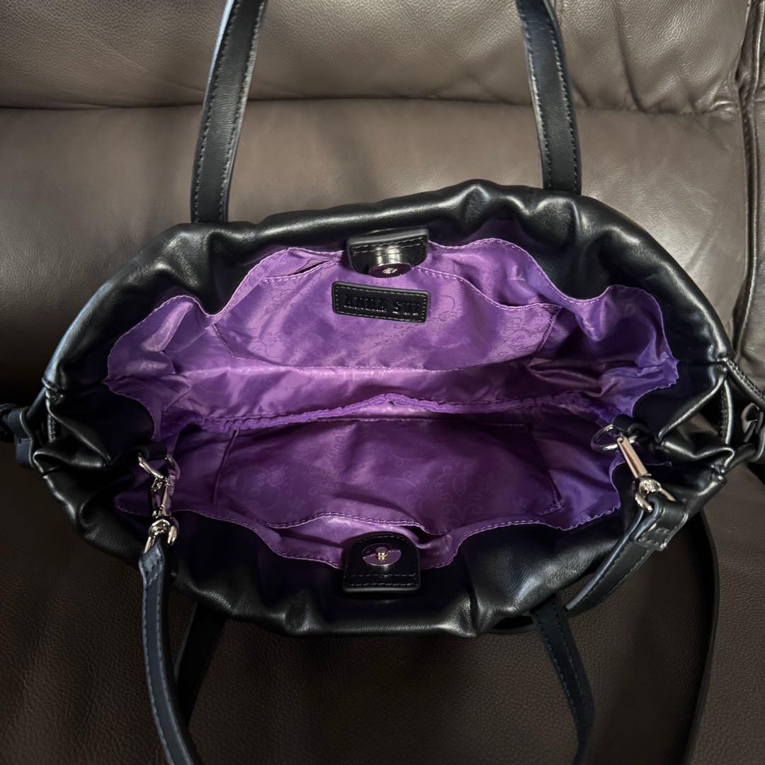 ANNA SUI アナスイ　ソフティ 2way巾着バッグ　ショルダーバッグ