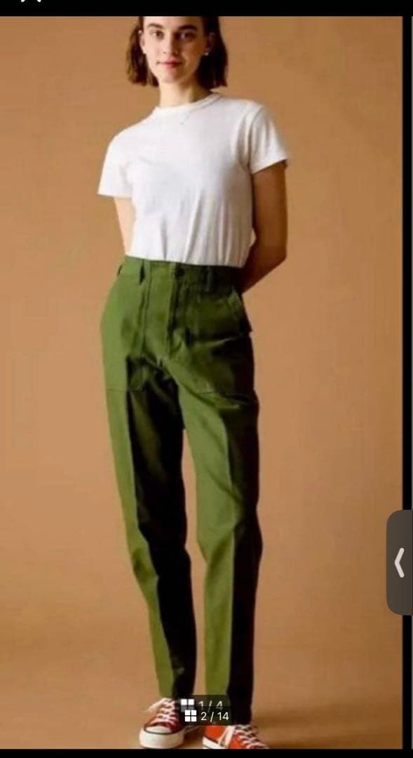 【Shinzone】ベイカーパンツ　希少サイズ　40　カーキ