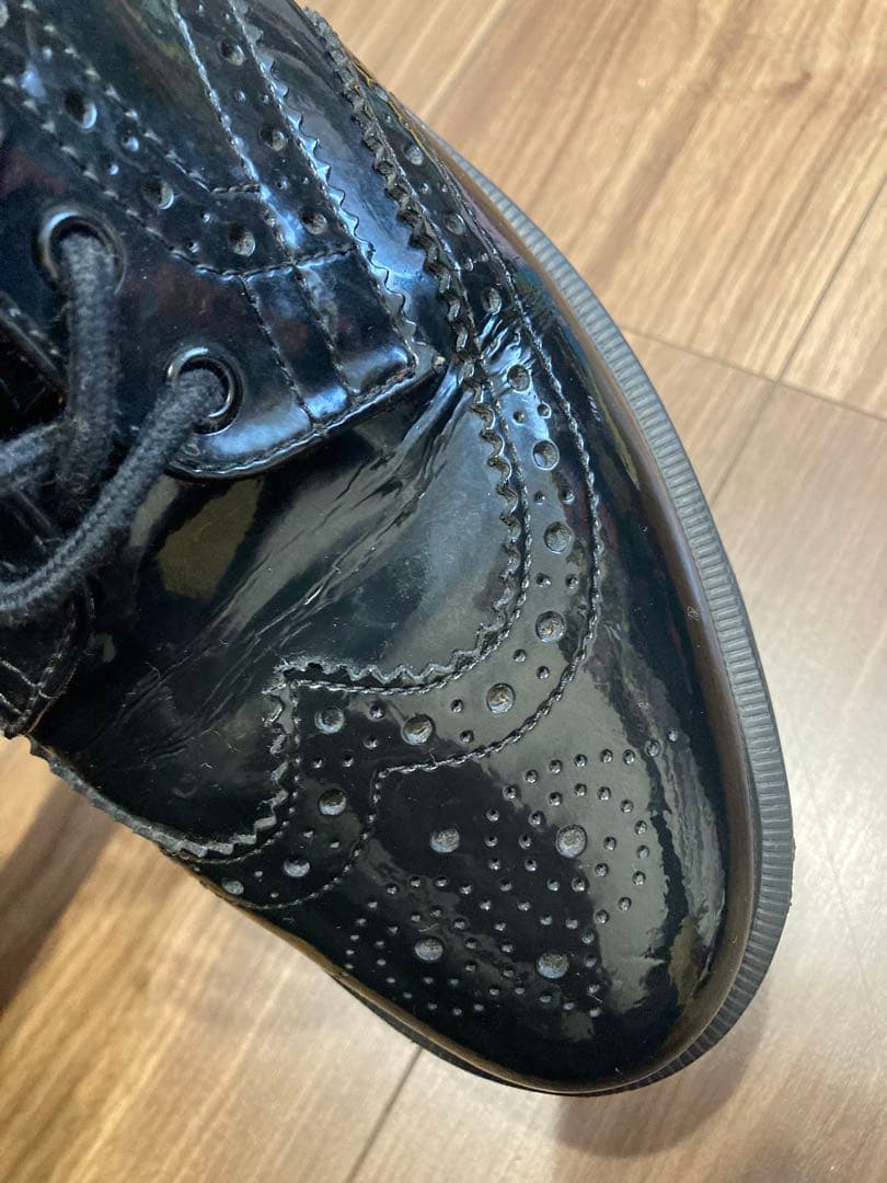 ガ*ラ様 激レア　ドクターマーチン パテントレザー ウィングチップ エナメル　8