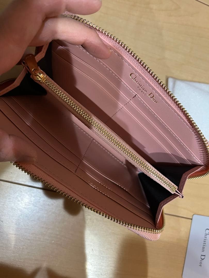 値下げタイムセール24時まで❣️キルティングDIOR♡ピンク長財布