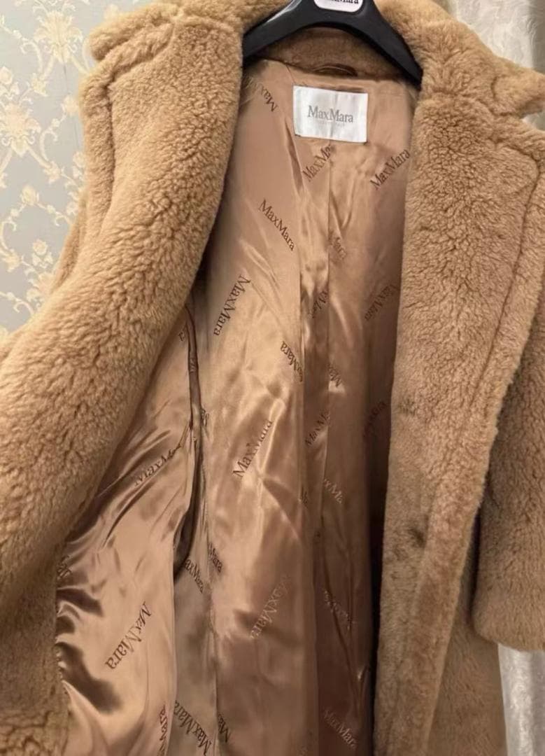 MaxMara ベージュファーロングコート