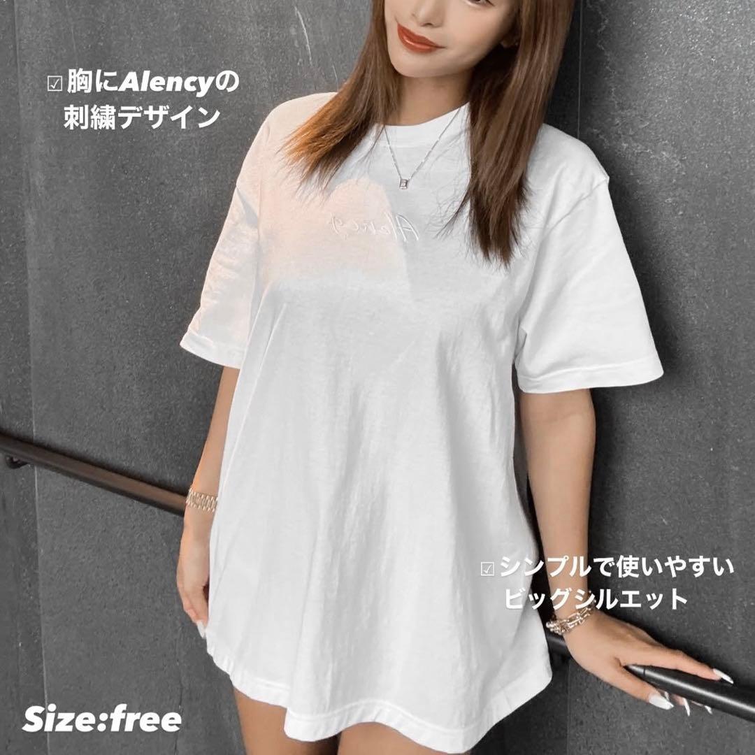 【新品未使用】値下げ中‼︎ ALENCY ウエストカットリボンワンピース&Tシャツ