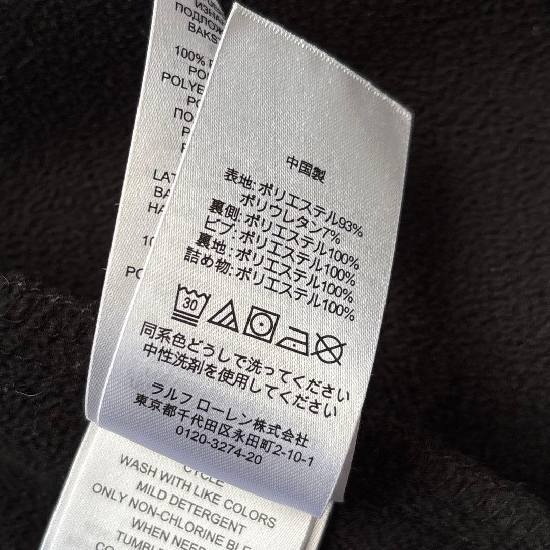 ローレンラルフローレン 洗える フーデットコート ブルゾン 黒 ブラック M