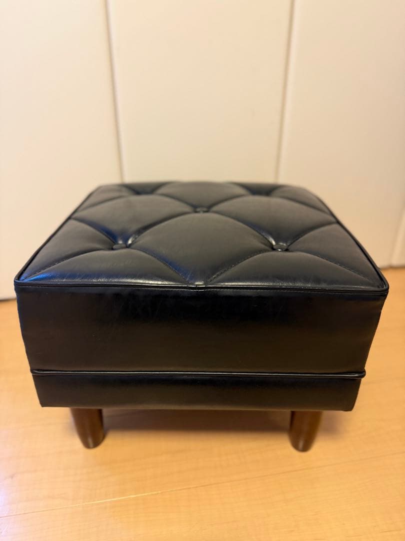 カリモク60 オットマン ブラック 黒 検) kチェア 椅子 ロビーチェア