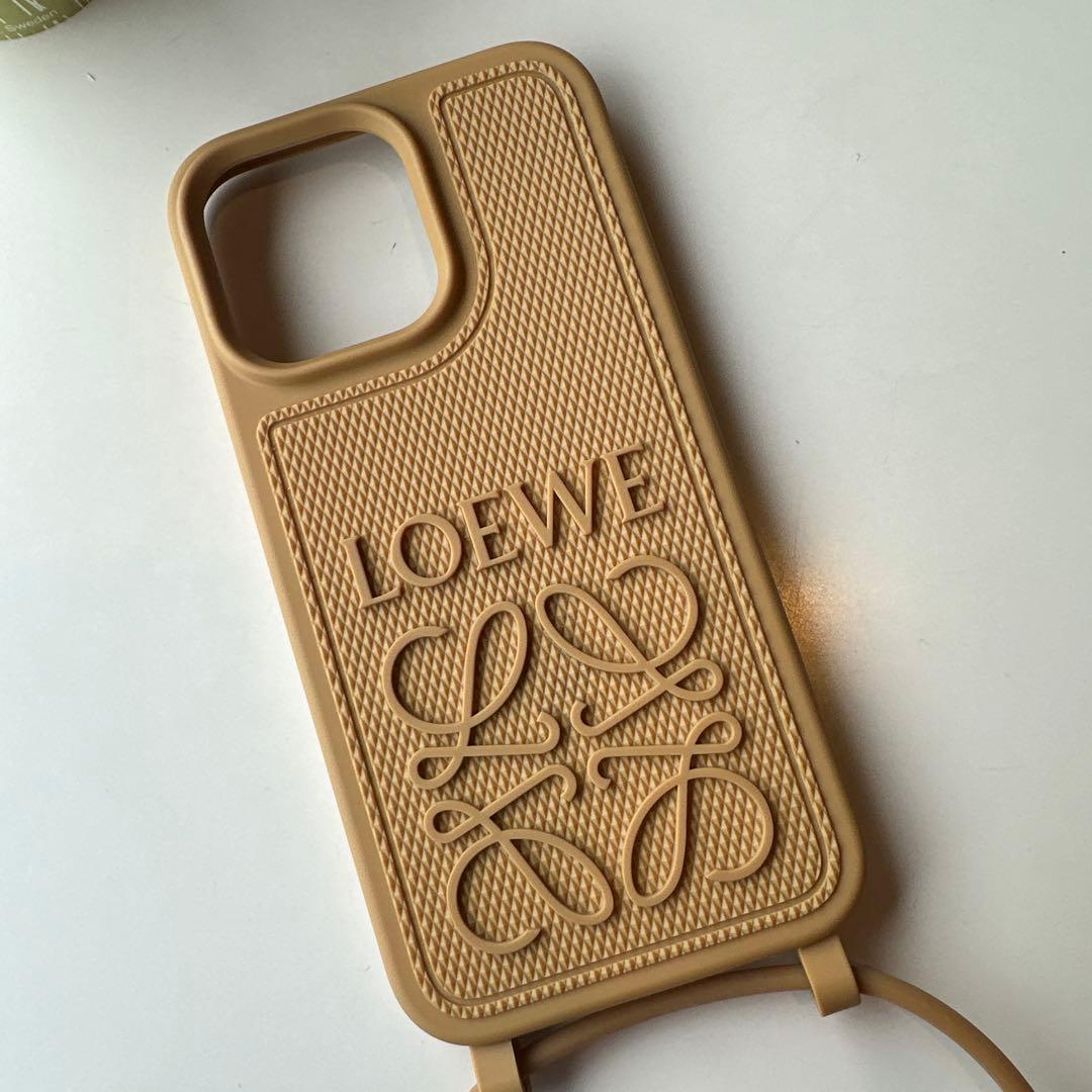 LOEWE ベージュ iPhoneケース14ProMax