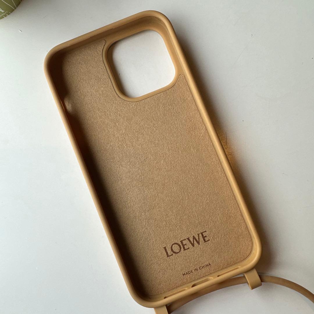 LOEWE ベージュ iPhoneケース14ProMax