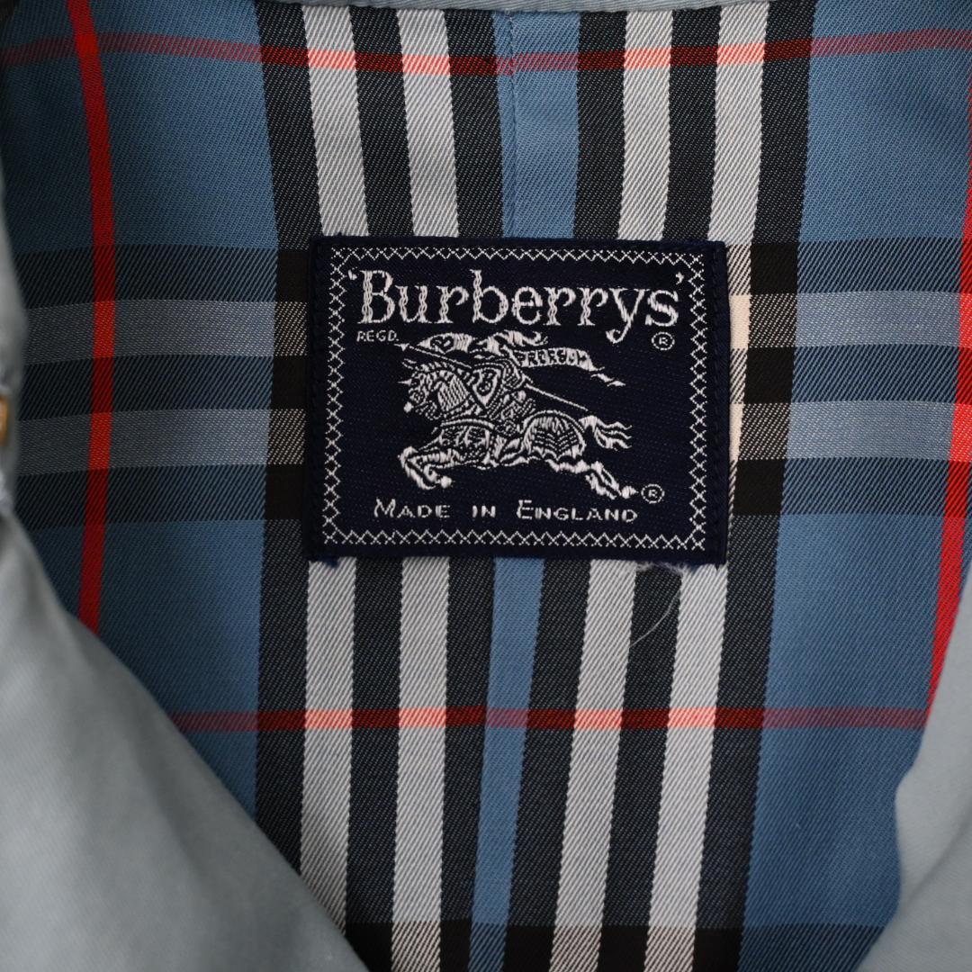 47957★年 バーバリーズ ノバチェック トレンチコート ライトブルー*