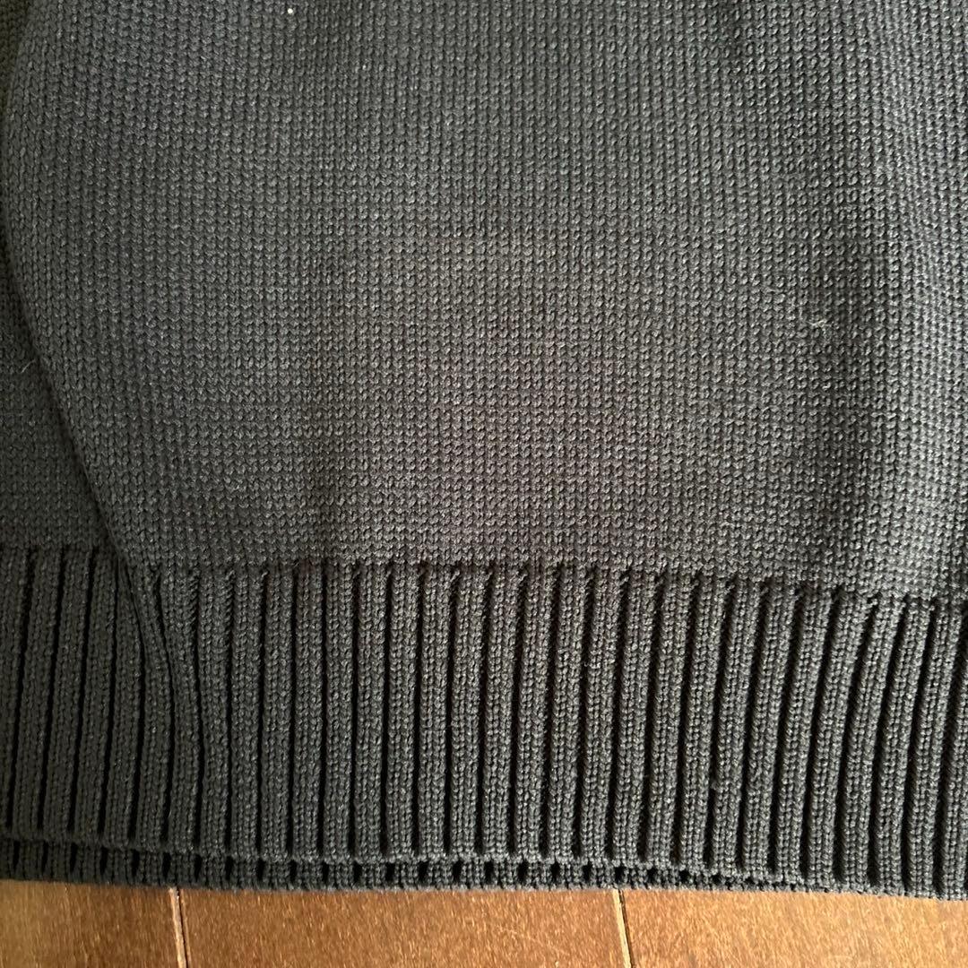 パーリーゲイツ天竺+手横インターシャGOLFウサギ柄セーター濃紺サイズ4