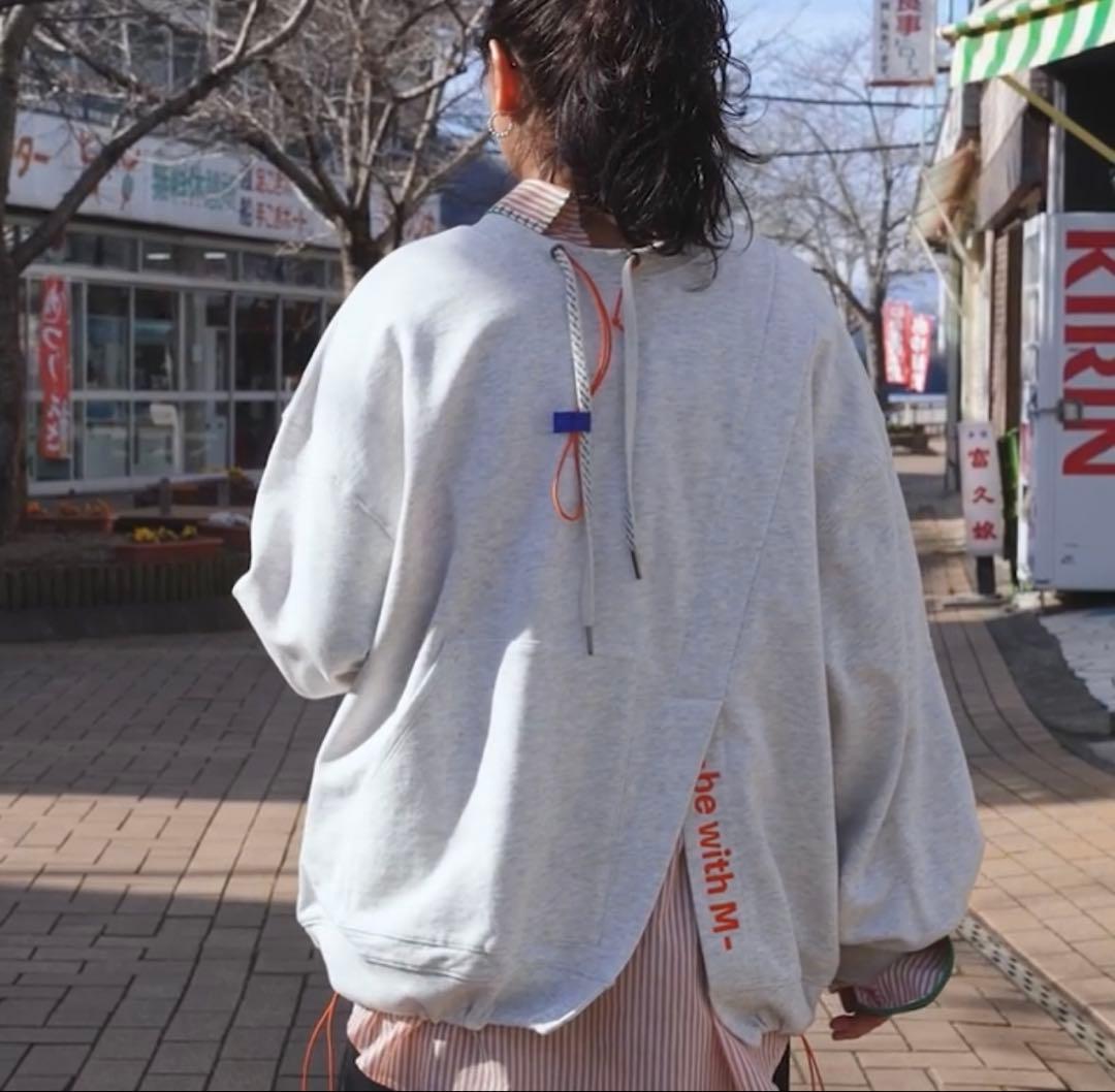 ニコアンドbewithMMisayo2WAY オシャプルオーバーライトグレー新品