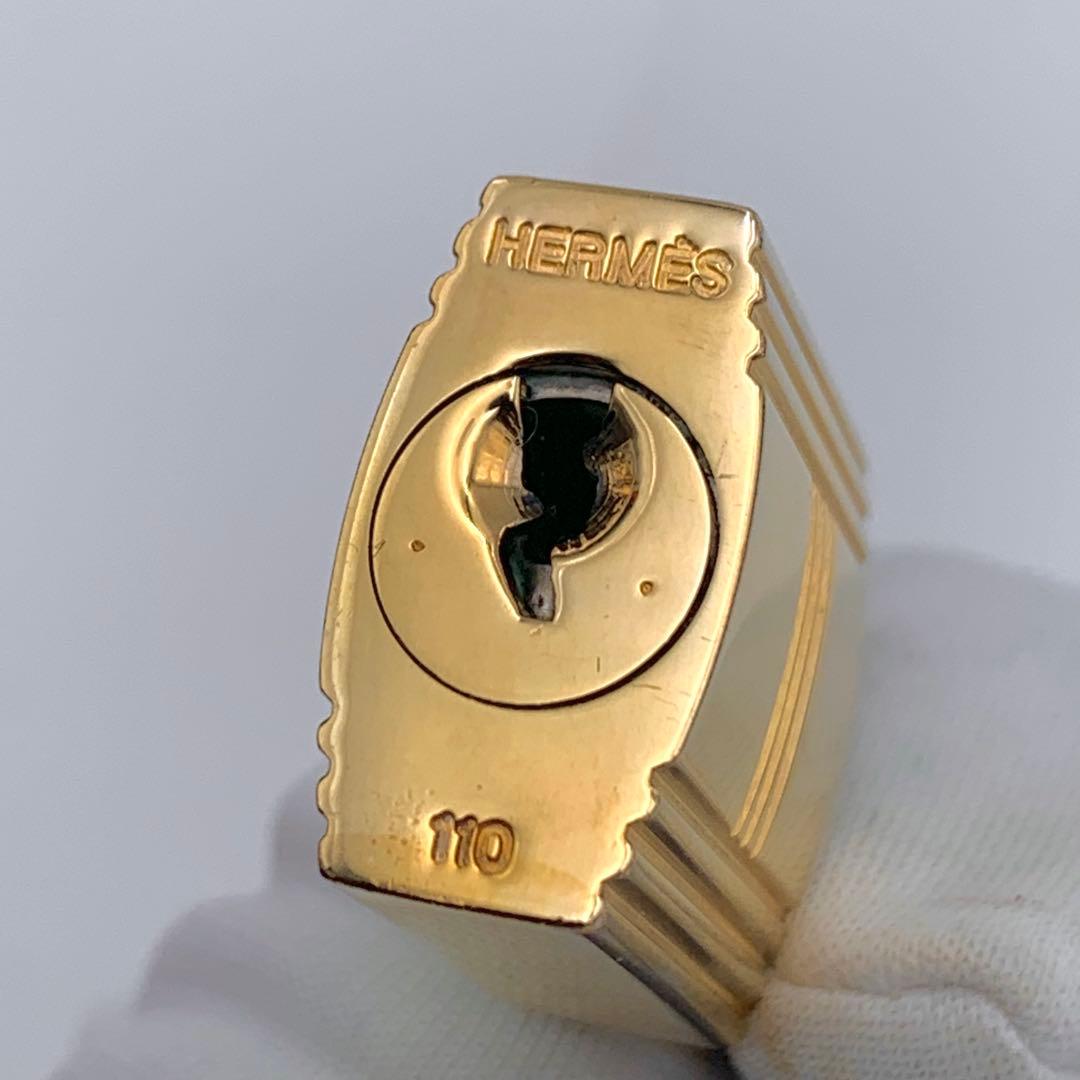 HERMES エルメス カデナ 110番 ゴールド 24Kメッキ 鍵付き 南京錠