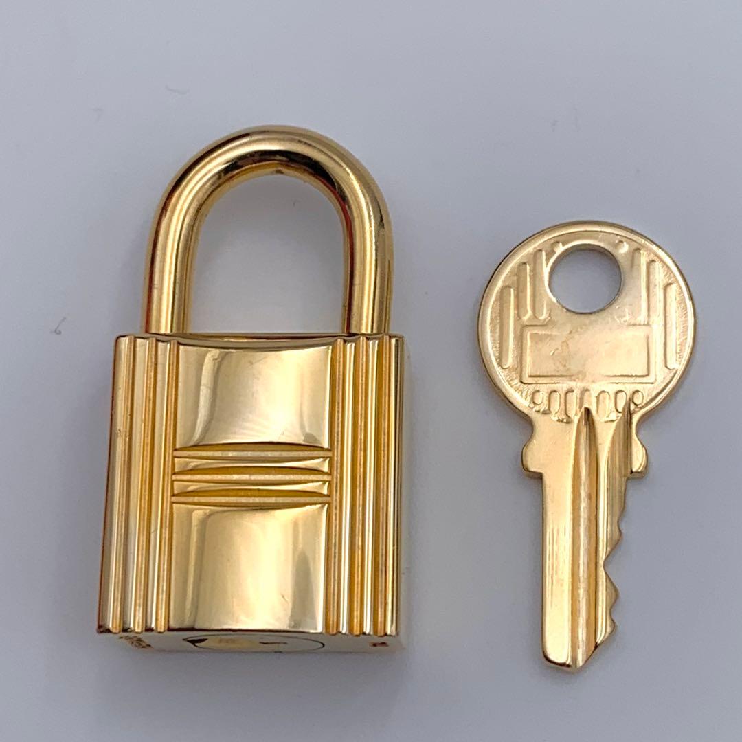 HERMES エルメス カデナ 110番 ゴールド 24Kメッキ 鍵付き 南京錠