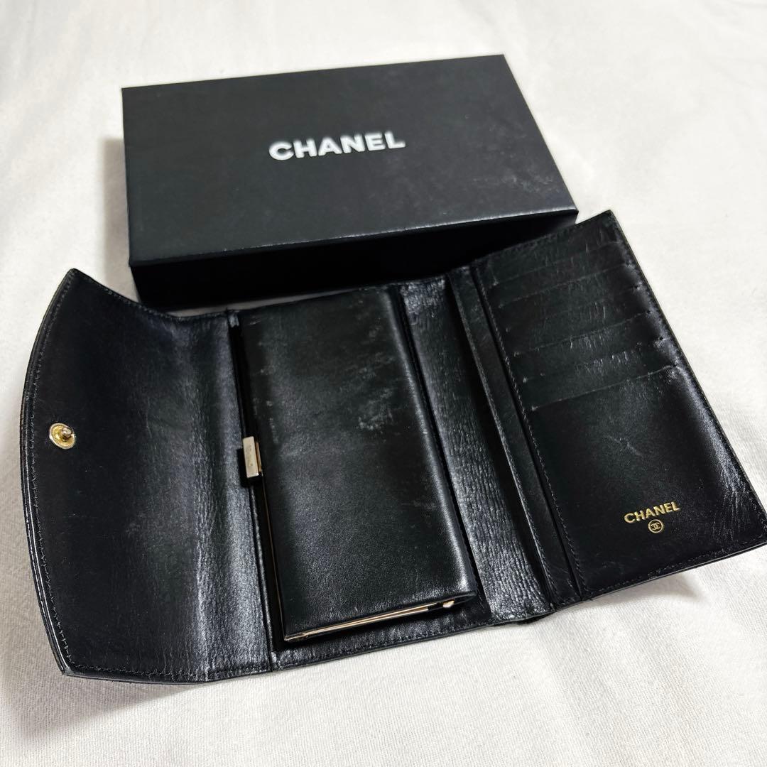 t*i様 た*ち様 CHANEL シャネル キャビアスキン レザー 長財布 二つ