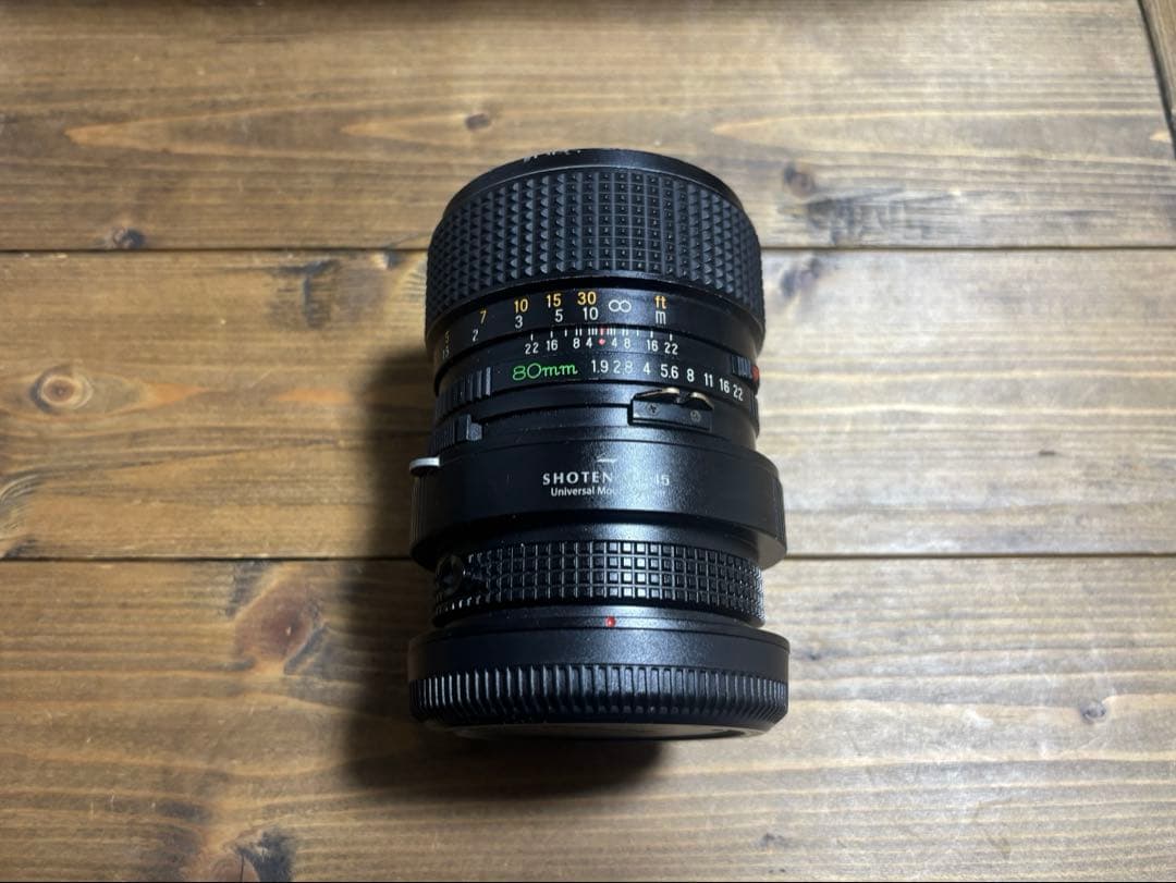 Mamiya Sekor C 80mm f/1.9 レンズ+アダプター