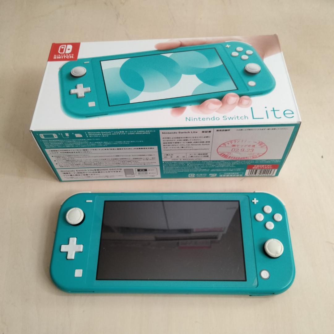 Nintendo Switch Lite ターコイズ 本体 箱付 中古 初期化済
