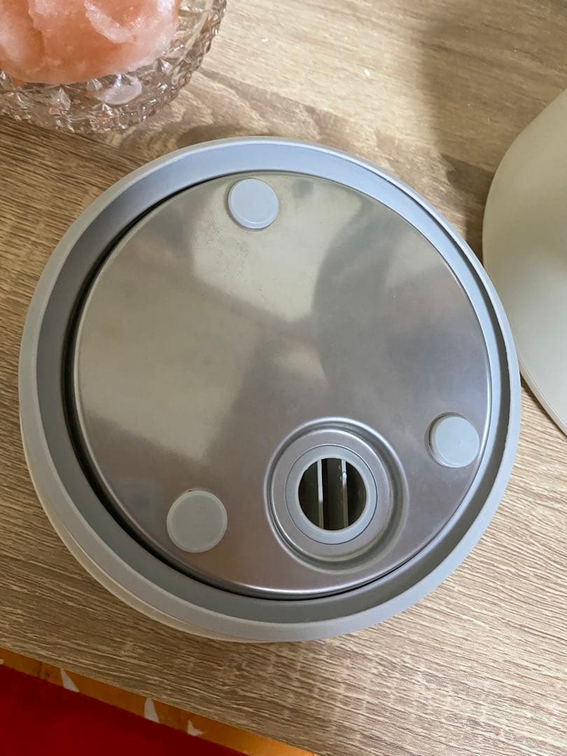 QUADS ガラス スチーム加湿器 アイボリー