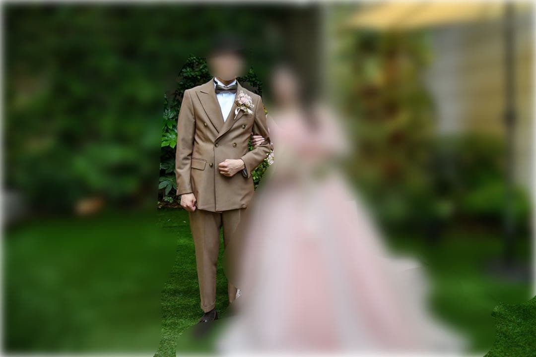 【超美品】THE URBAN BLANCHE タキシード　ダブル　ベージュ