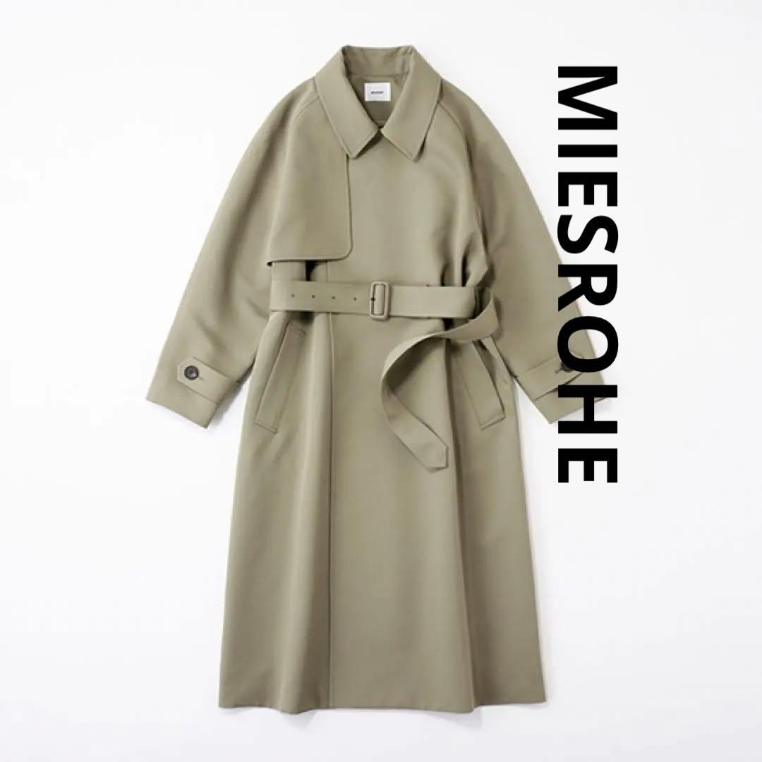 w*g様 ミースロエ sustainable ドルマンスリーブトレンチコート カ