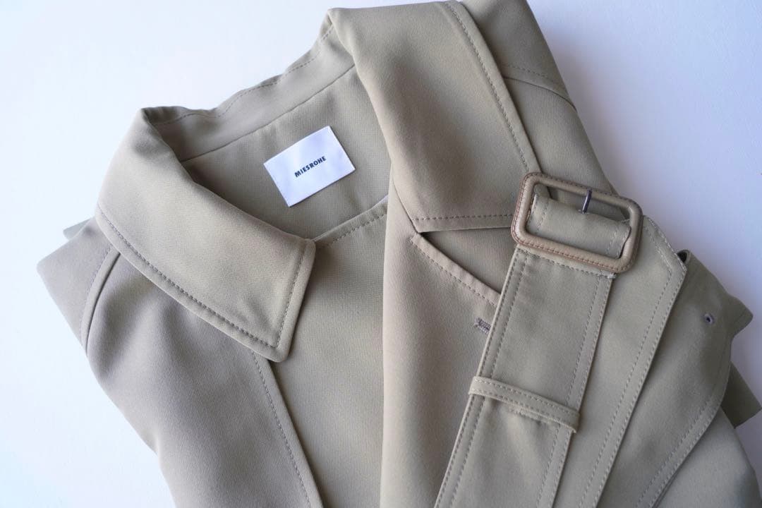 w*g様 ミースロエ sustainable ドルマンスリーブトレンチコート カ