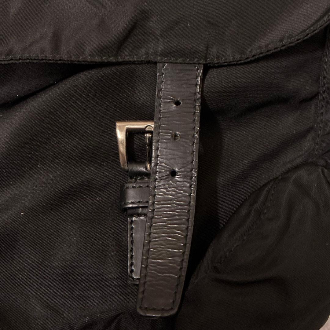 【極美品】プラダ ナイロン メッセンジャー ショルダーバッグ ブラック 三角ロゴ