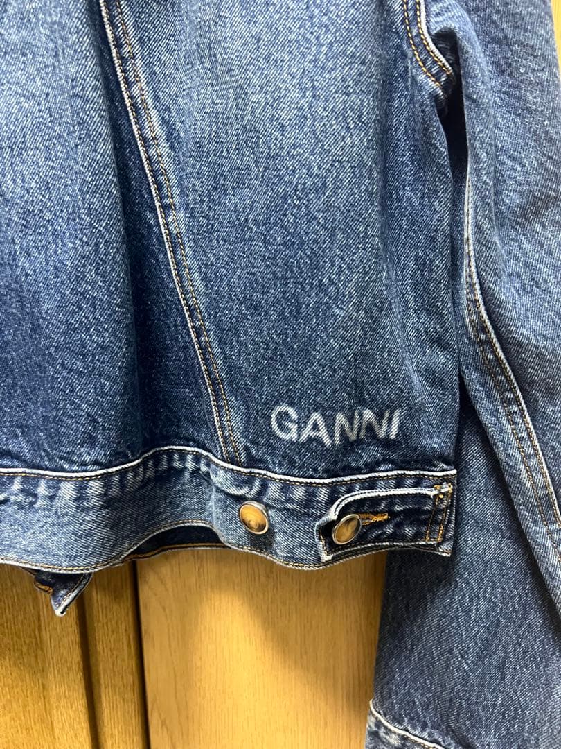 ganni フリル襟　デニムジャケット