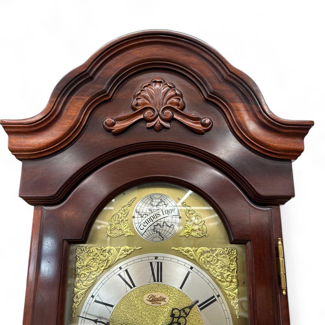 希少品 高級 完動品 ホールクロック リズム時計 木製 振り子 約180cm