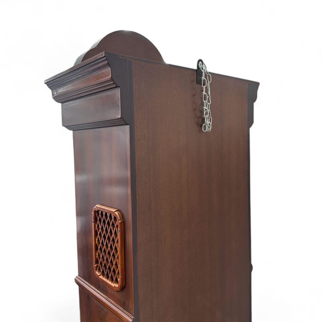 希少品 高級 完動品 ホールクロック リズム時計 木製 振り子 約180cm