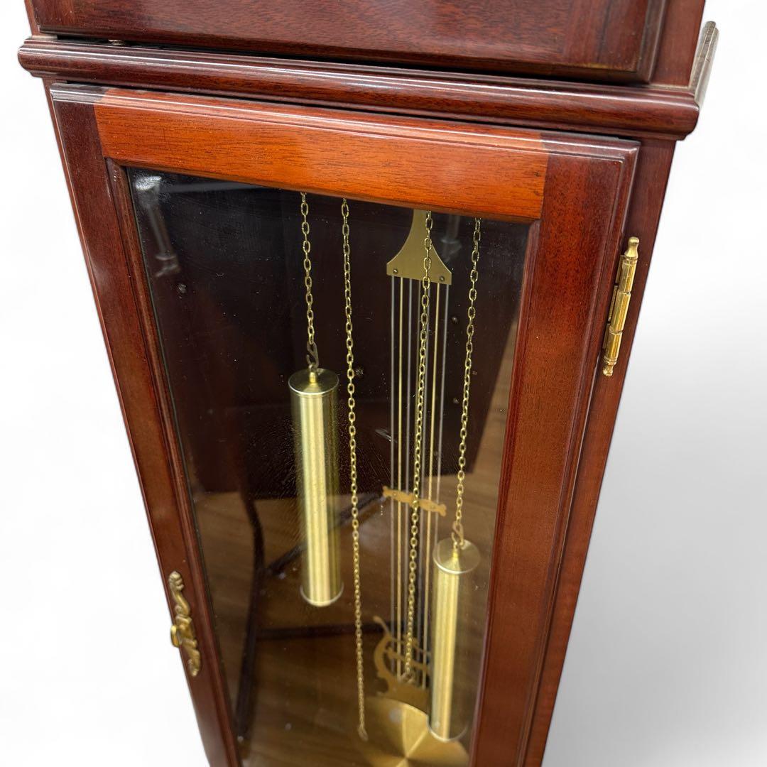 希少品 高級 完動品 ホールクロック リズム時計 木製 振り子 約180cm