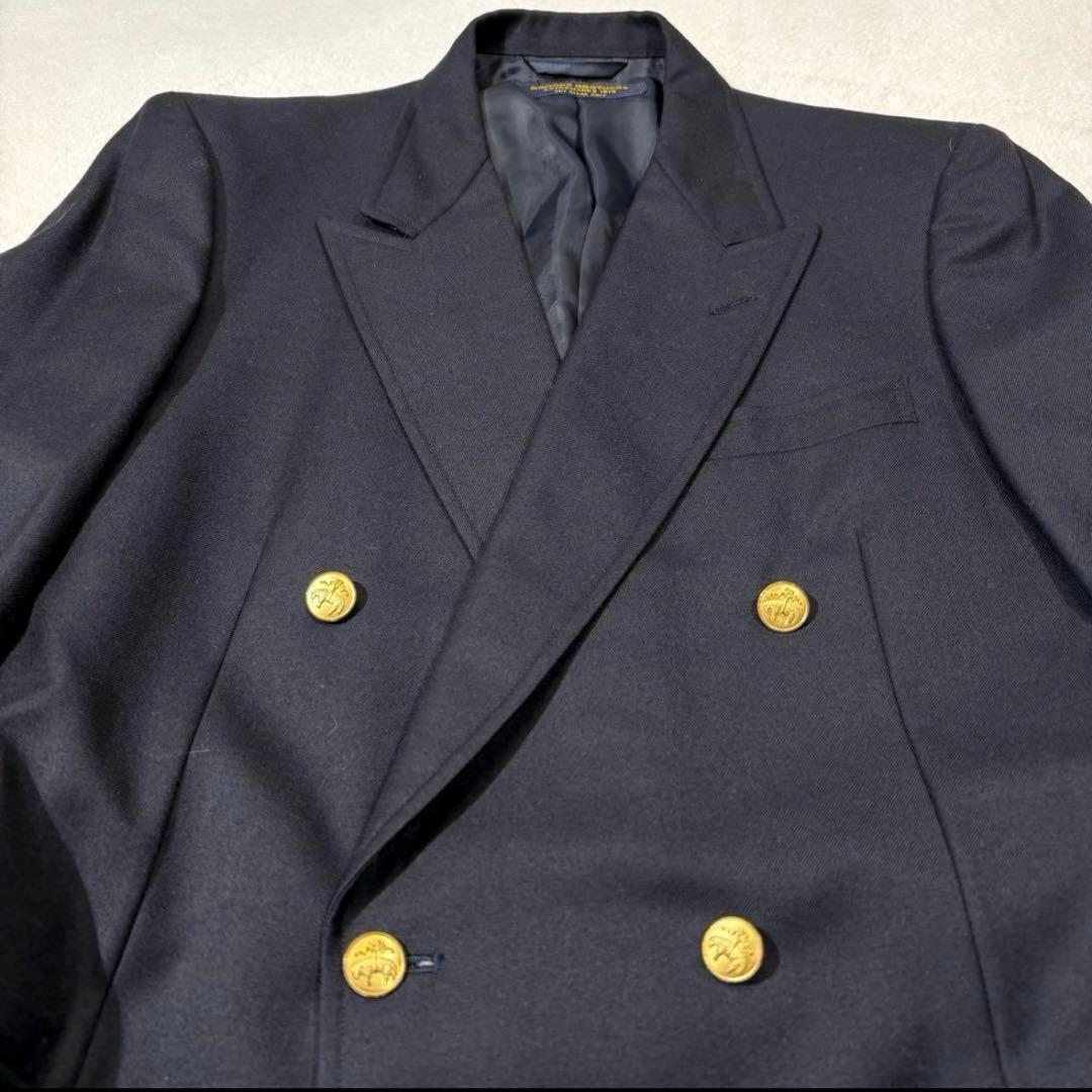 Brooks Brothers 紺ブレザー ダブルブレスト 金ボタン ウール L