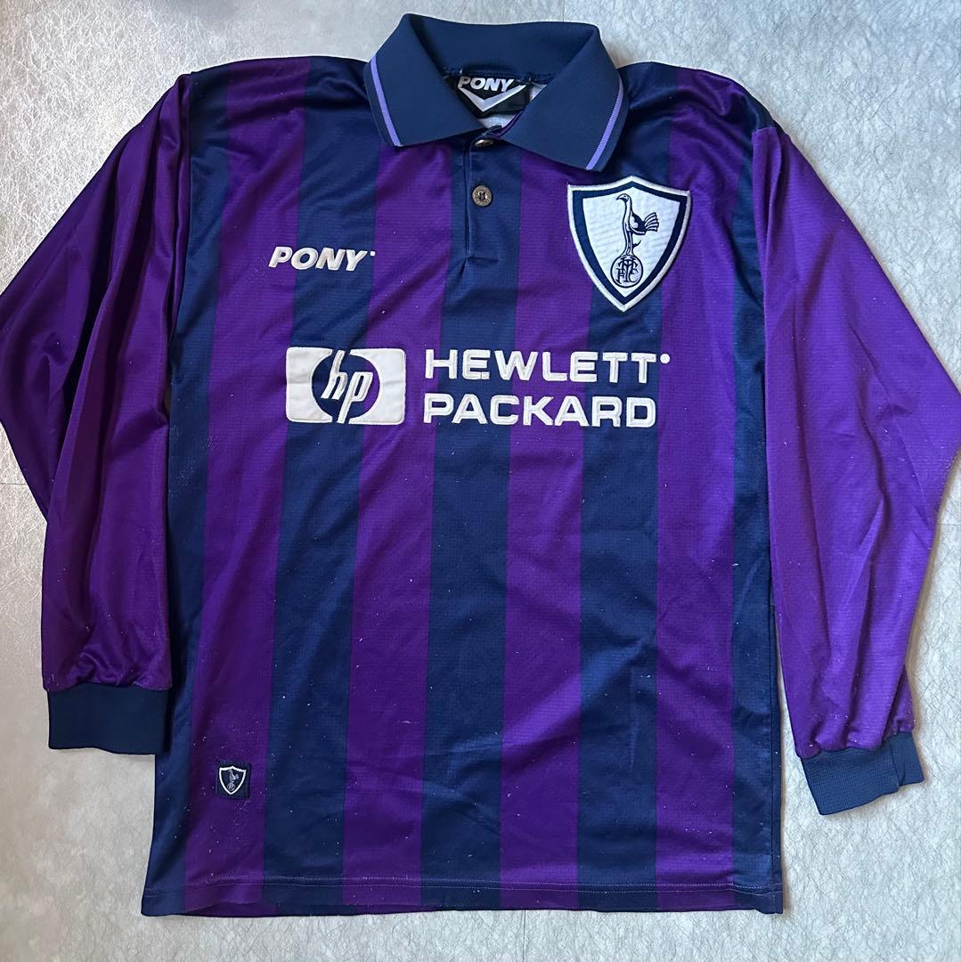 激レア95-96 トッテナム 長袖 PONY アウエイユニフォーム Sサイズ