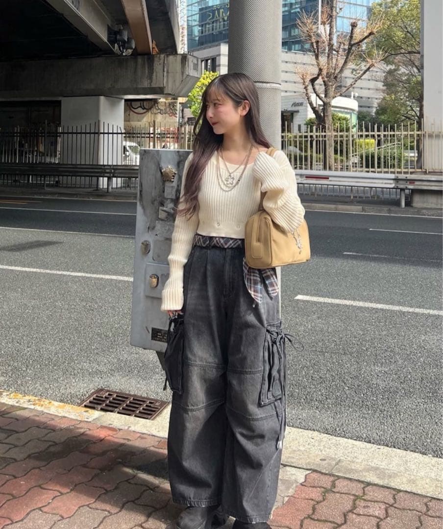 Kastane カーゴデニムパンツ