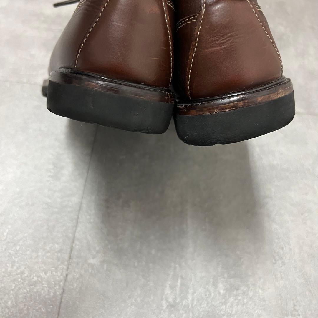 90sエルエルビーンLLBEANブラウンレザーモカシンデッキシューズ茶色革靴古着
