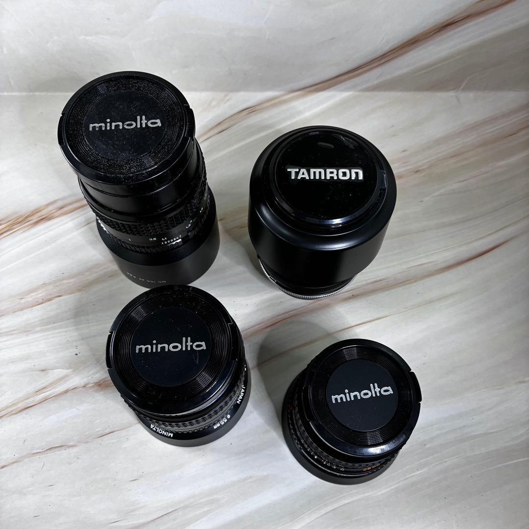 ミノルタ　XD 一眼レフ　付属品多数 ジャンク ケース　レンズ