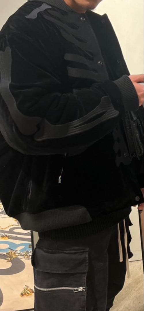 vanson スケルトンプリント MA-1ジャケット XXL