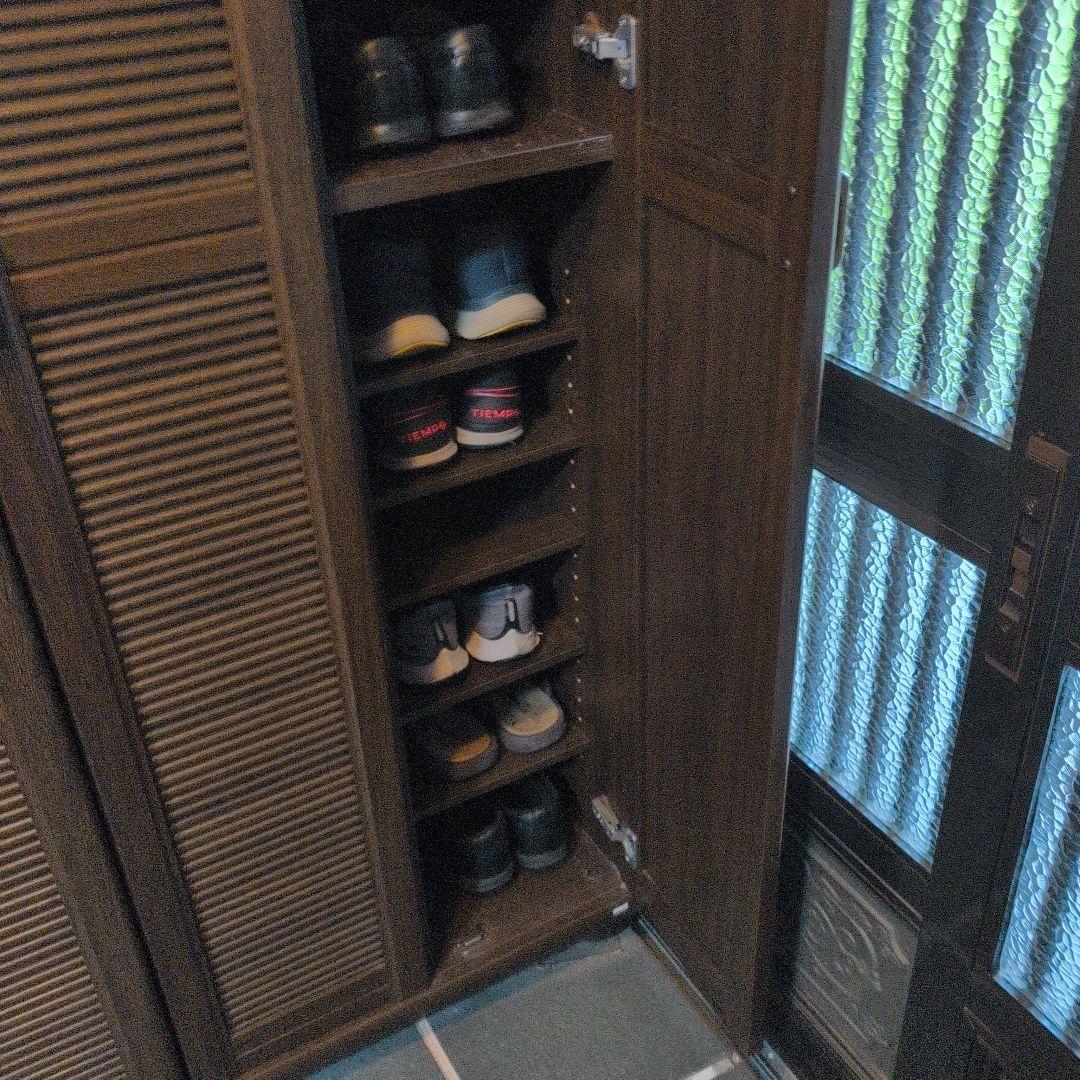 おくもと家具ダークブラウン シューズボックス 美品