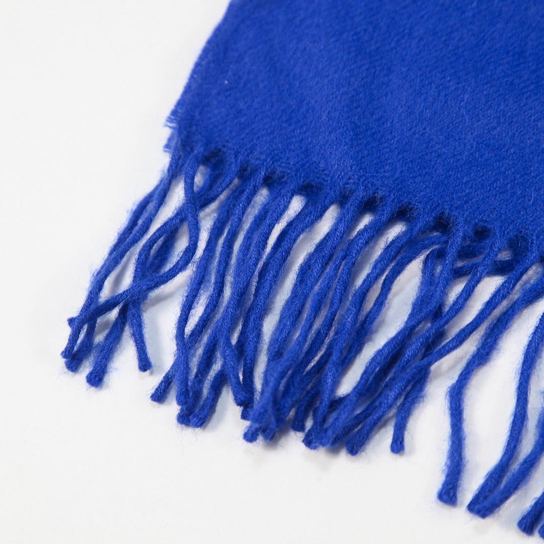 極美品 THE INOUE BROTHERS ベビーアルパカマフラー ブルー