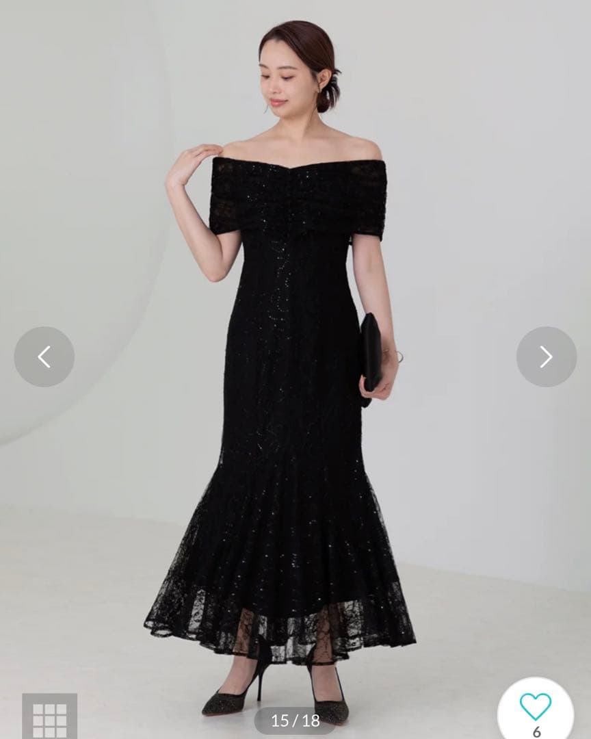 【美品】Leja 2wayレース花柄オフショルダードレス/オケージョンドレス