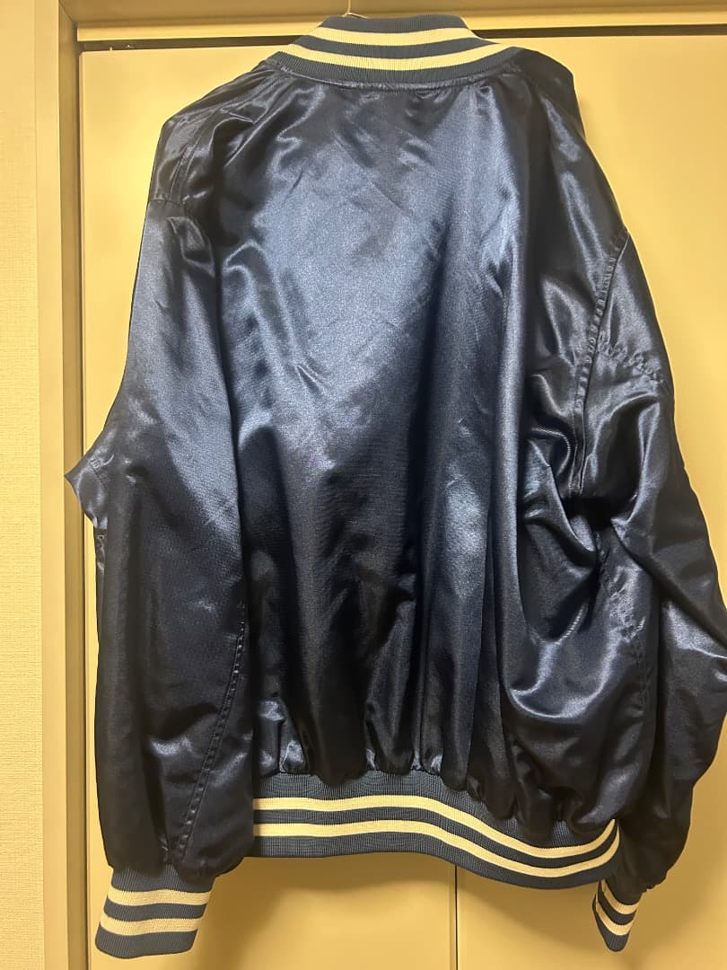 Keboz ネイビー サテンジャケット L